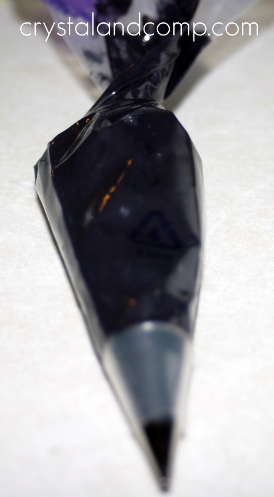 black royal icing