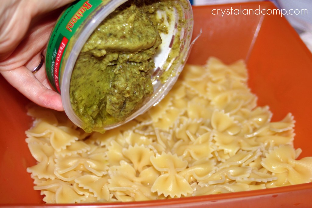 add pesto sauce