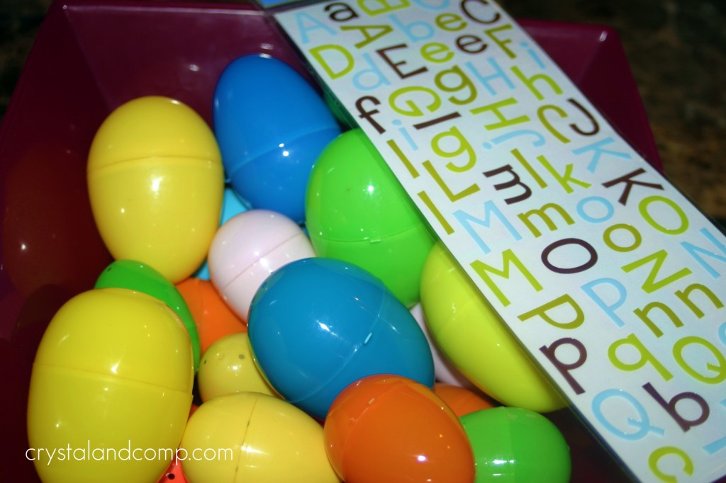 egg alphabet matching game
