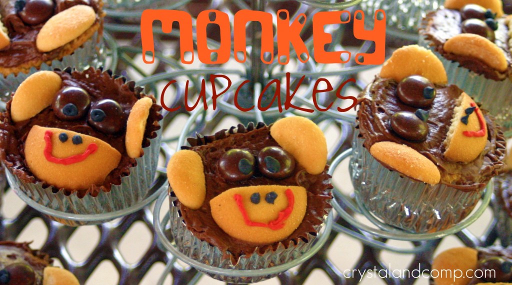 make monkey cupcakes