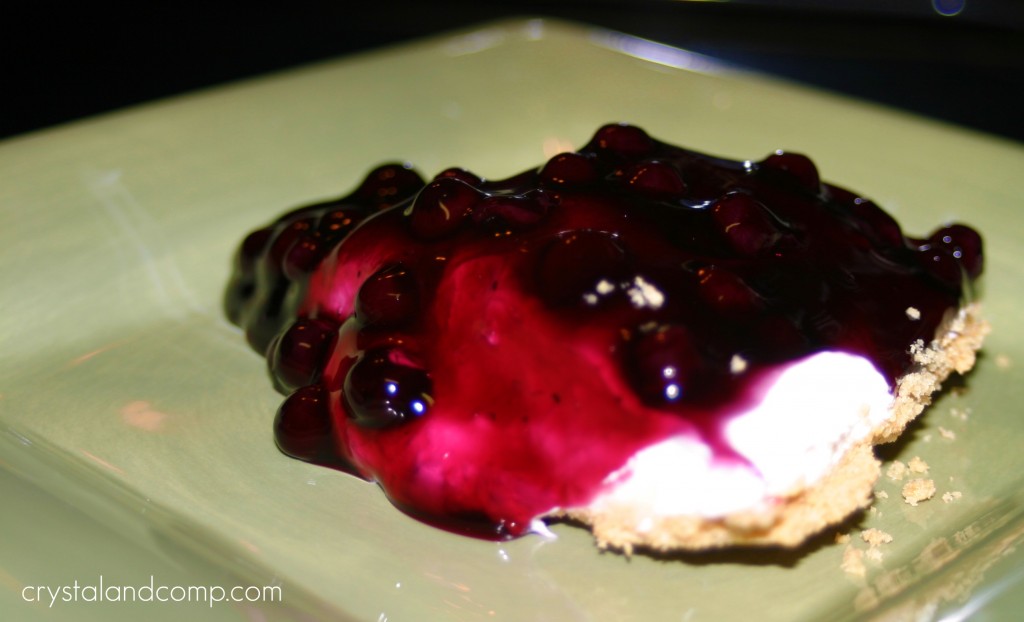 slice of blueberry banana pie
