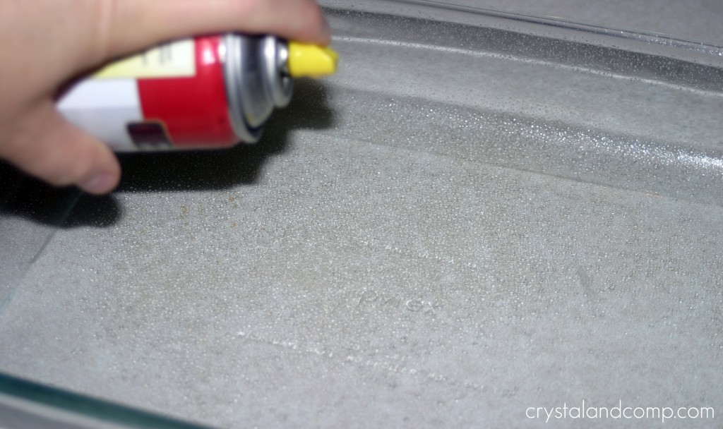 spray cake pan