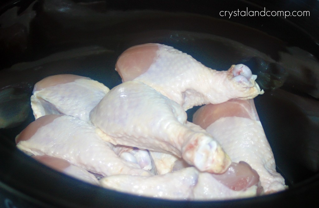 chicken legs in the crockpot