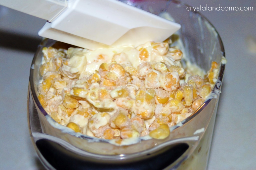 add corn and chicken