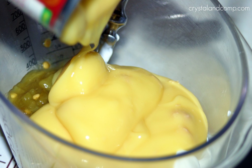 combine soup, creams, etc