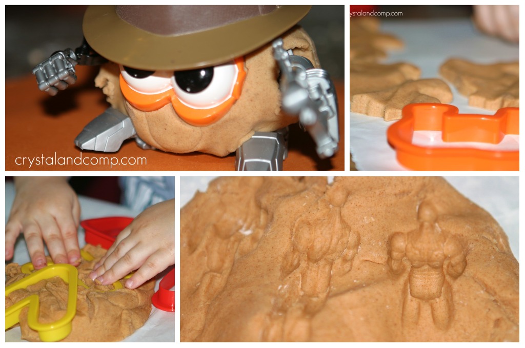 pumpkin play dough collage