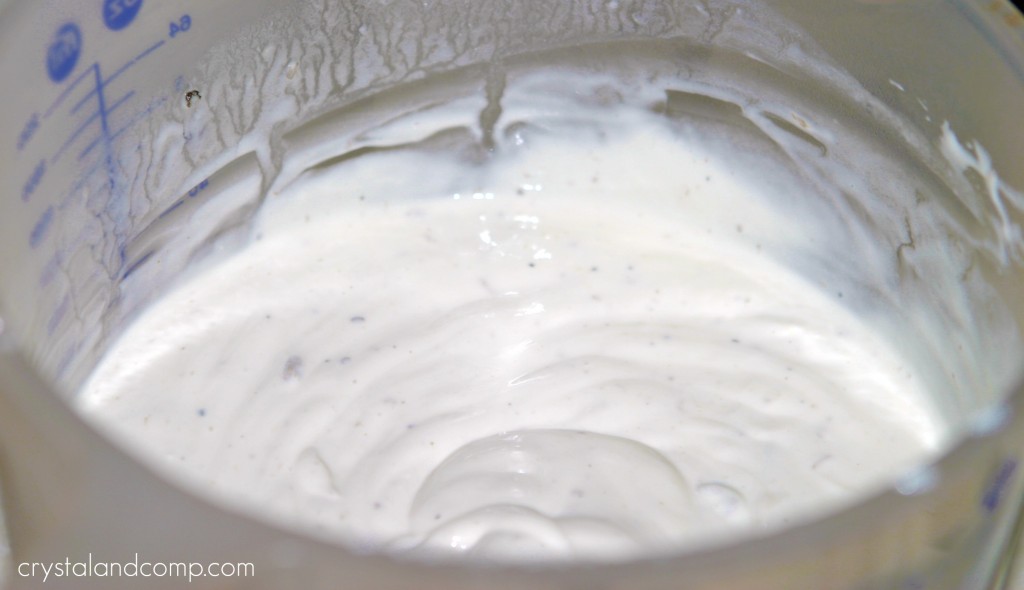 soup, sour cream and milk