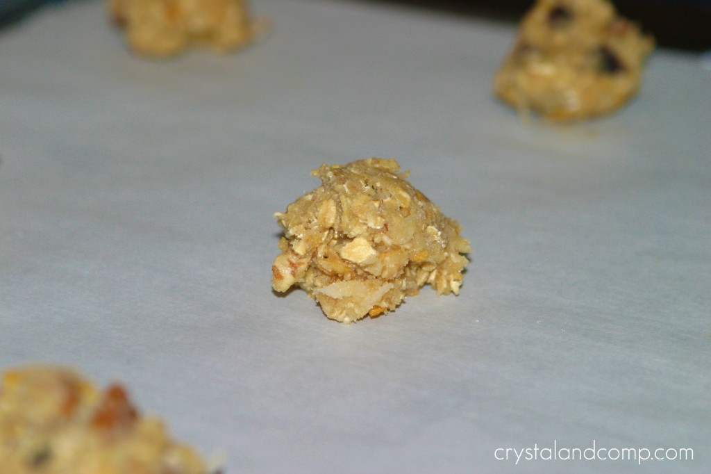 cookie dough on cookie sheet