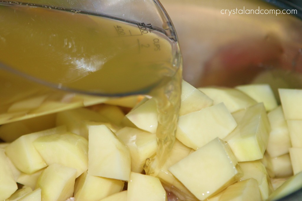 add chicken broth