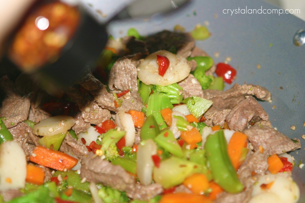 add red pepper flakes