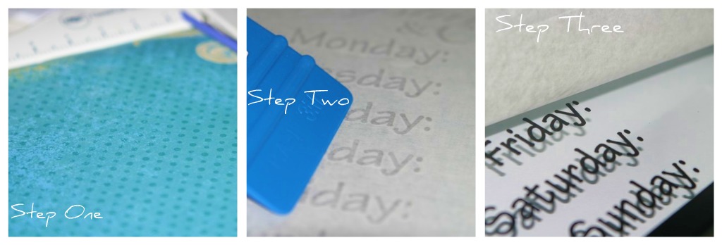 how to display your weekly meal plan