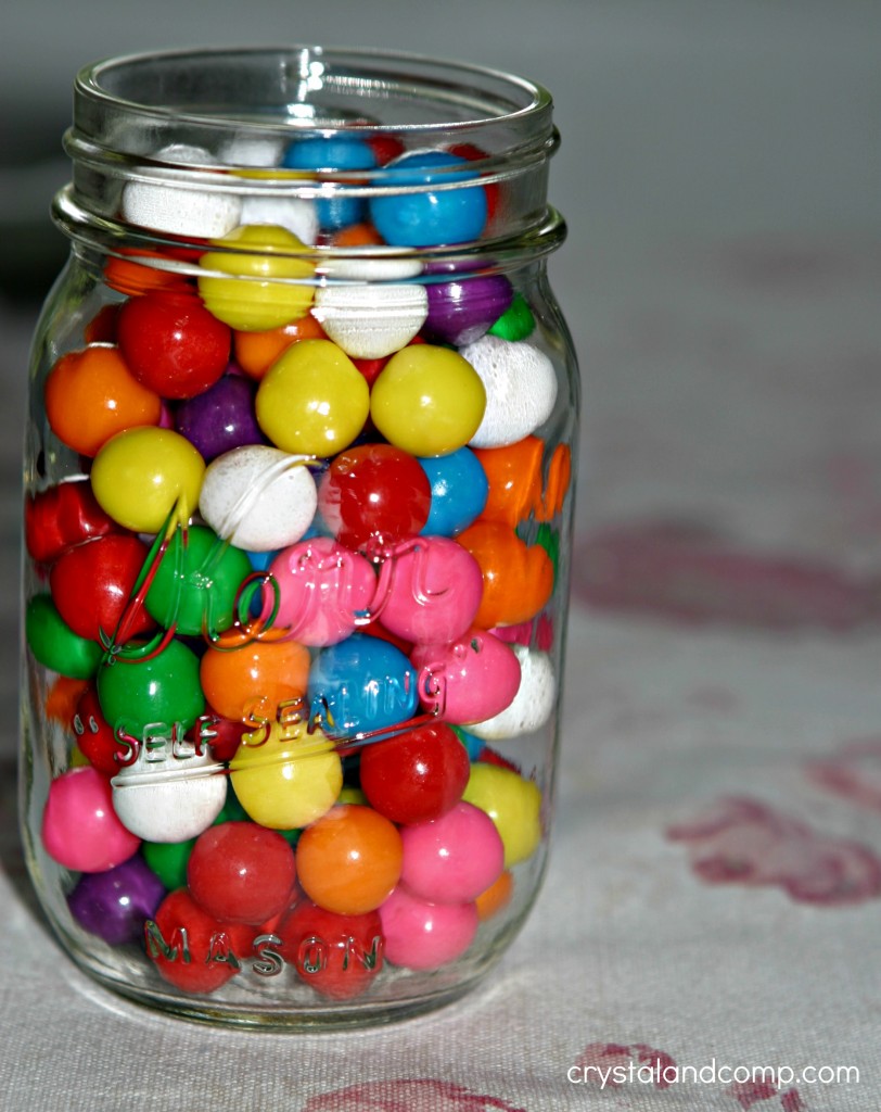 jar of gumballs teacher gift