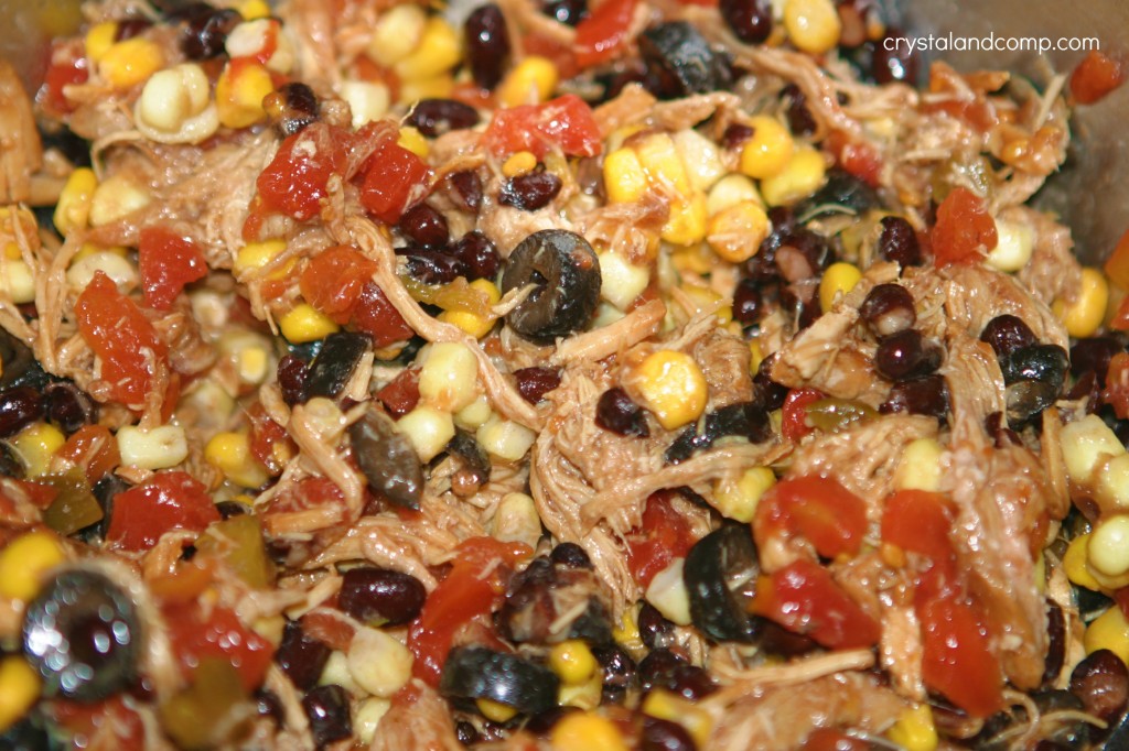 quesadilla filling black beans corn olives
