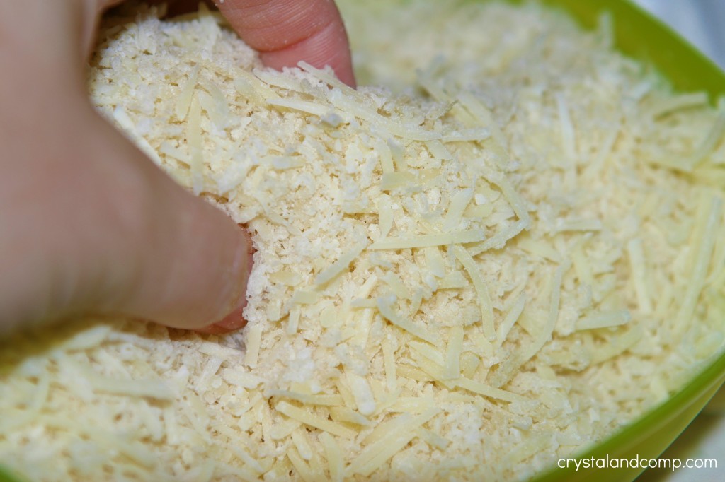 bread crumbs and parm cheese