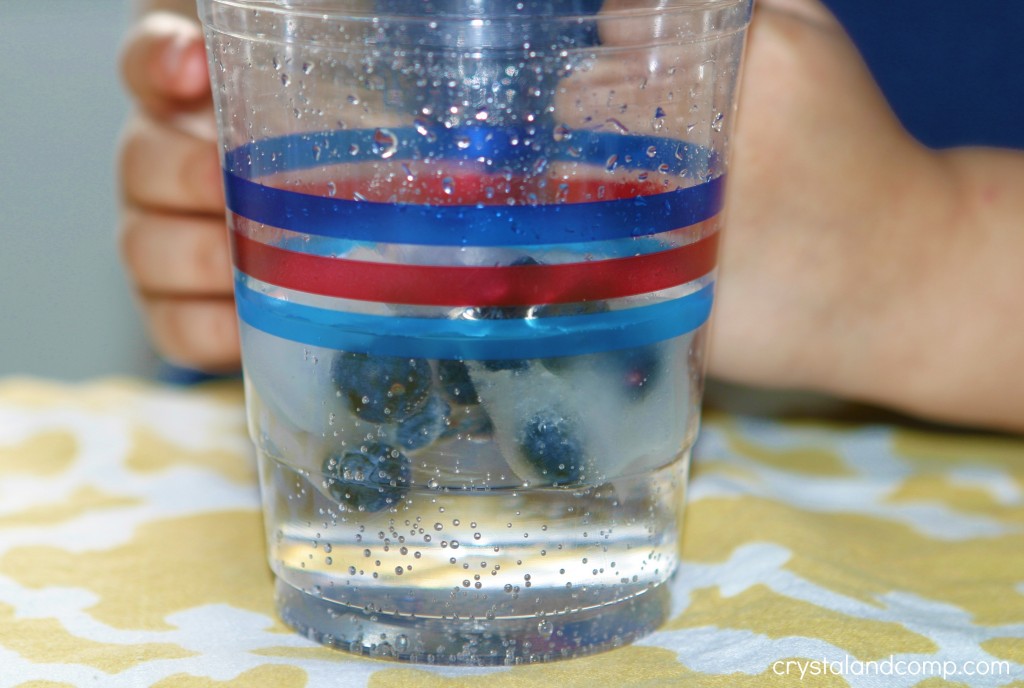 in a plastic cup