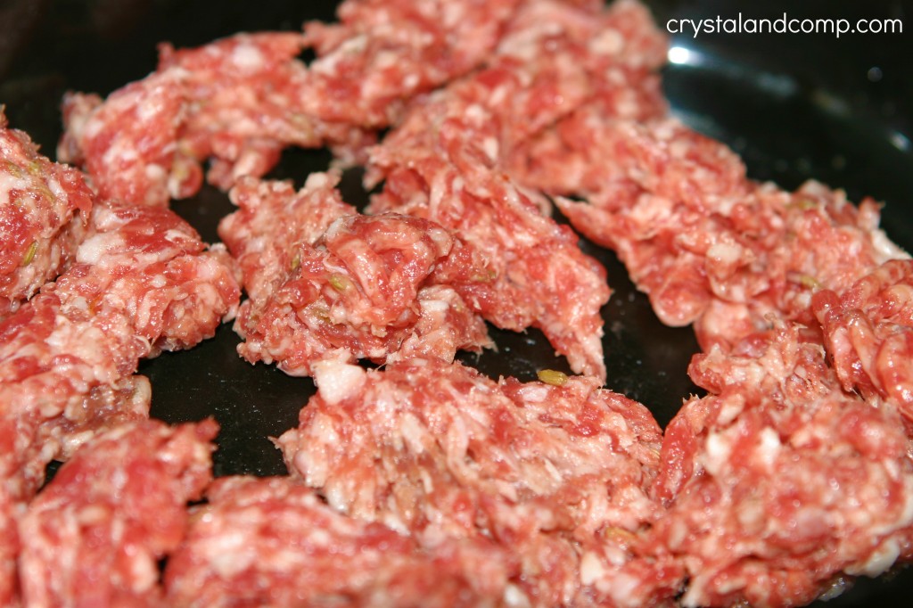 add sausage to crockpot