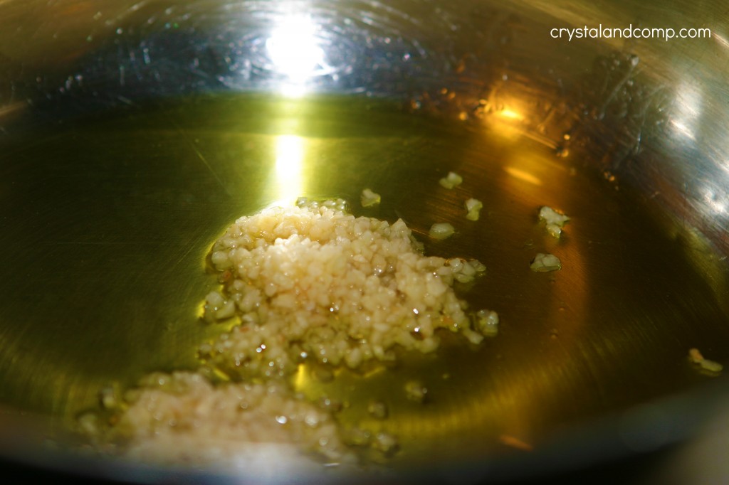 olive oil and garlic