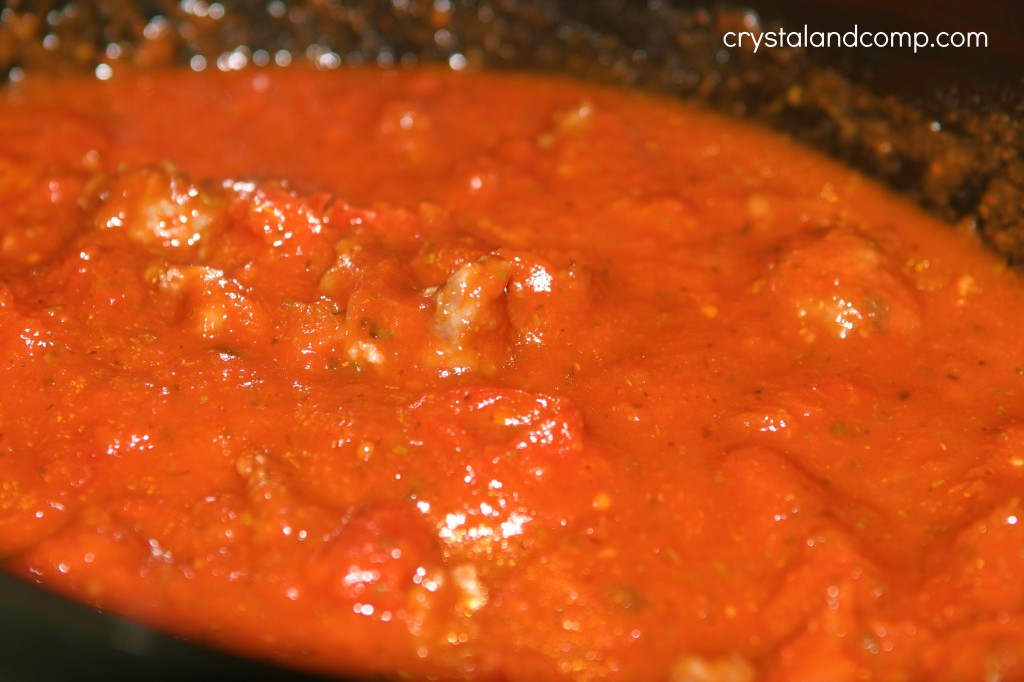 spaghetti and meat sauce crockpot cooking
