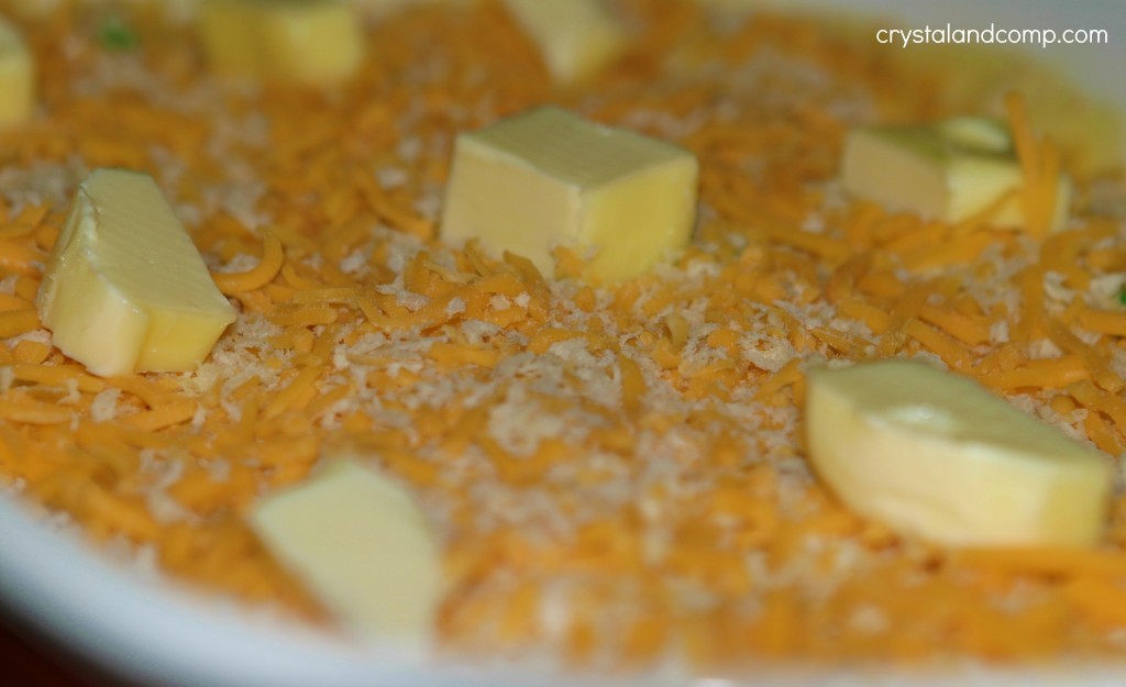 add pats of butter