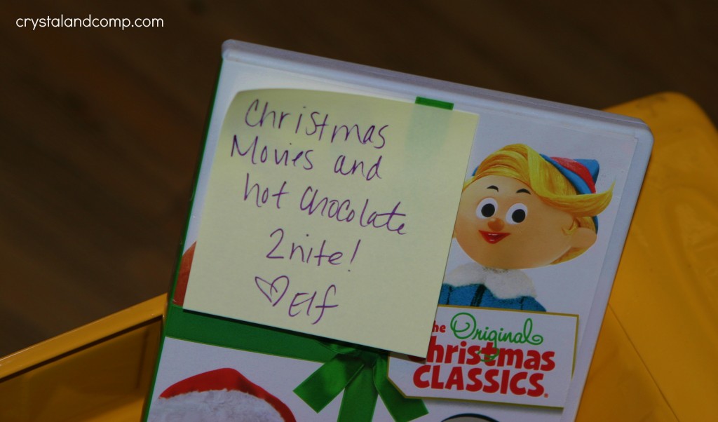 christmas movie elf on the shelf