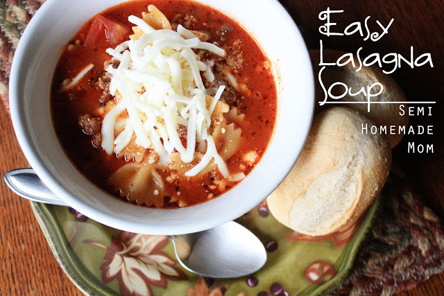 Easy Lasagna Soup