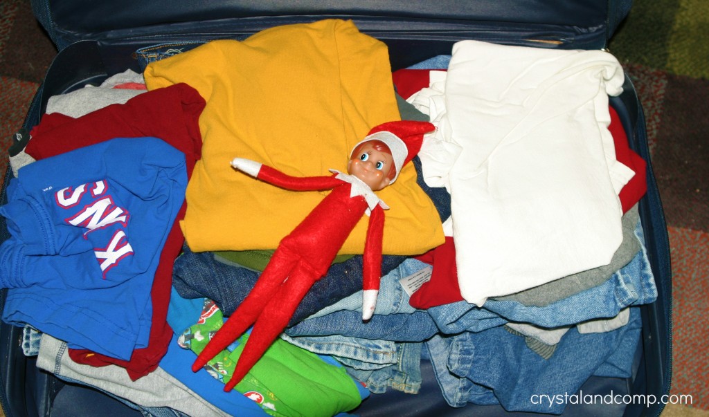 elf in the suitcase