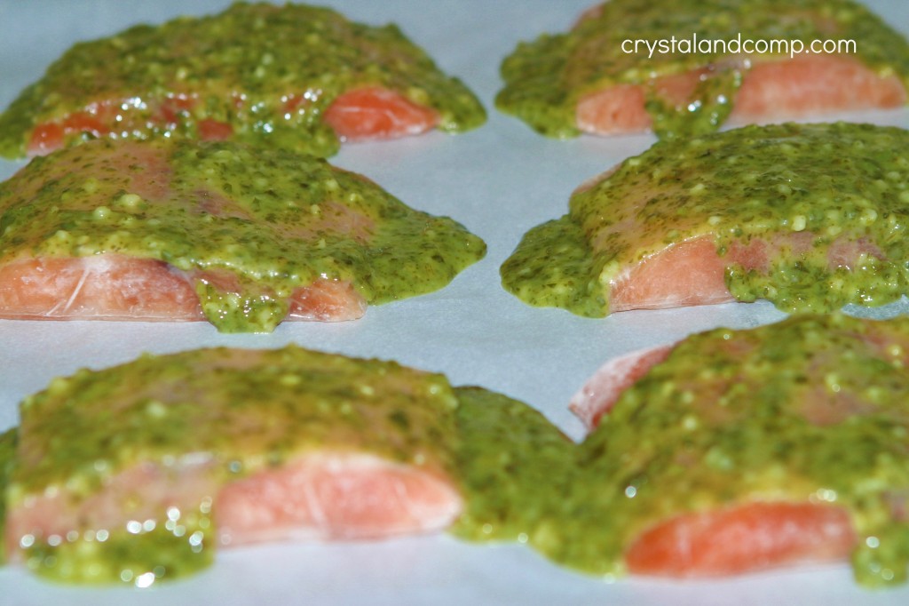 easy pesto salmon