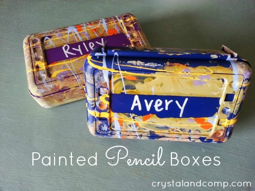 back to school activities craft diy painted pencil box