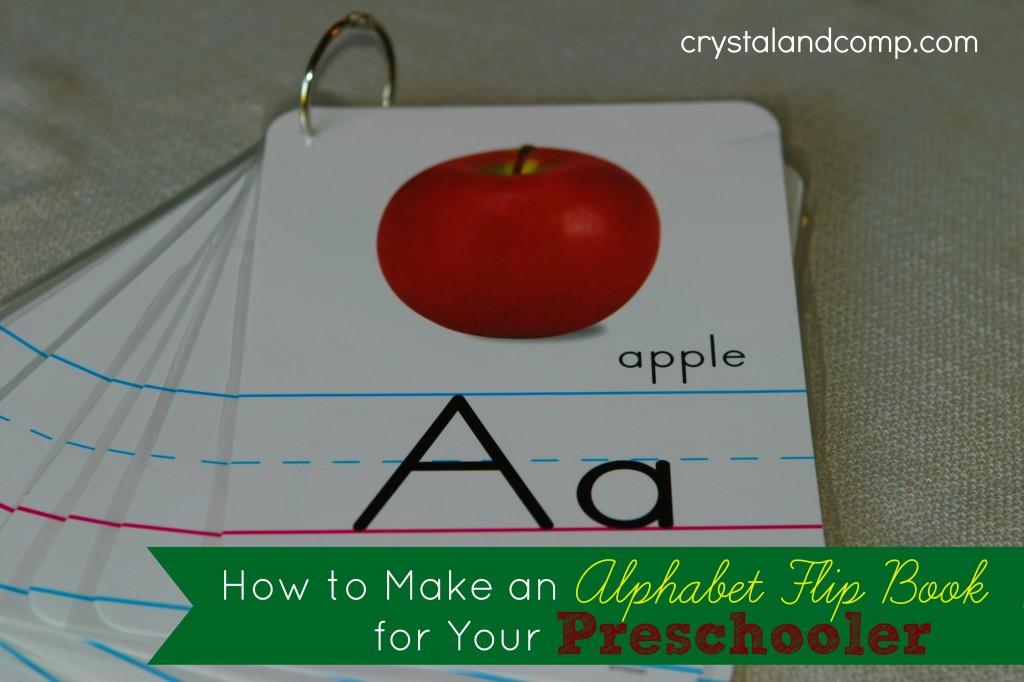 how to make an alphabet flip book for your preschooler