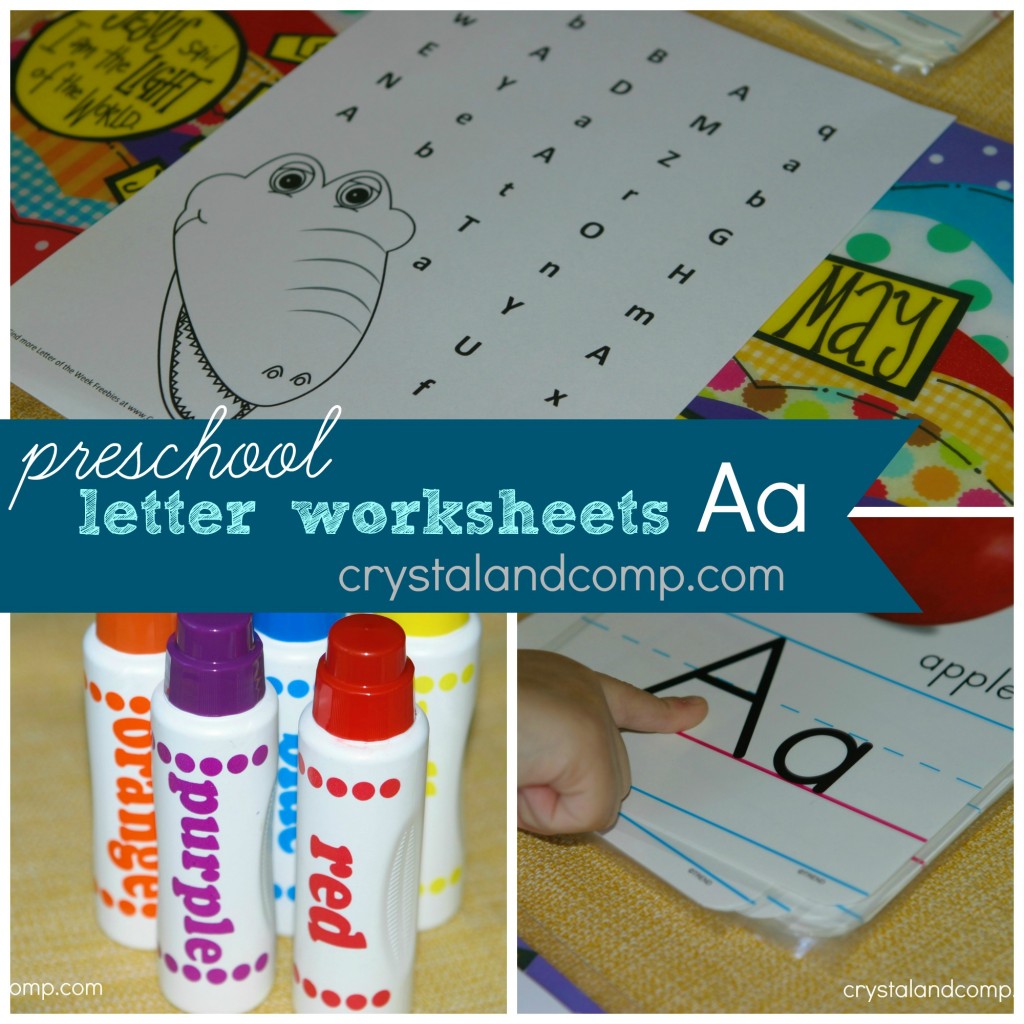 preschool alphabet activities, letter a worksheet