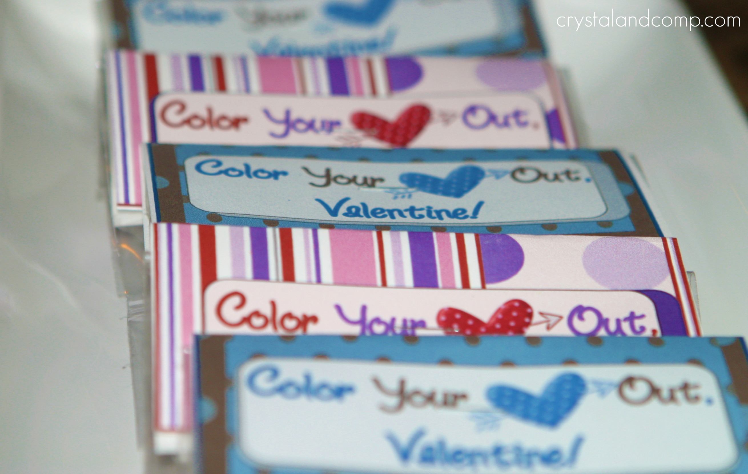 Color Your Heart Out Valentine Printable