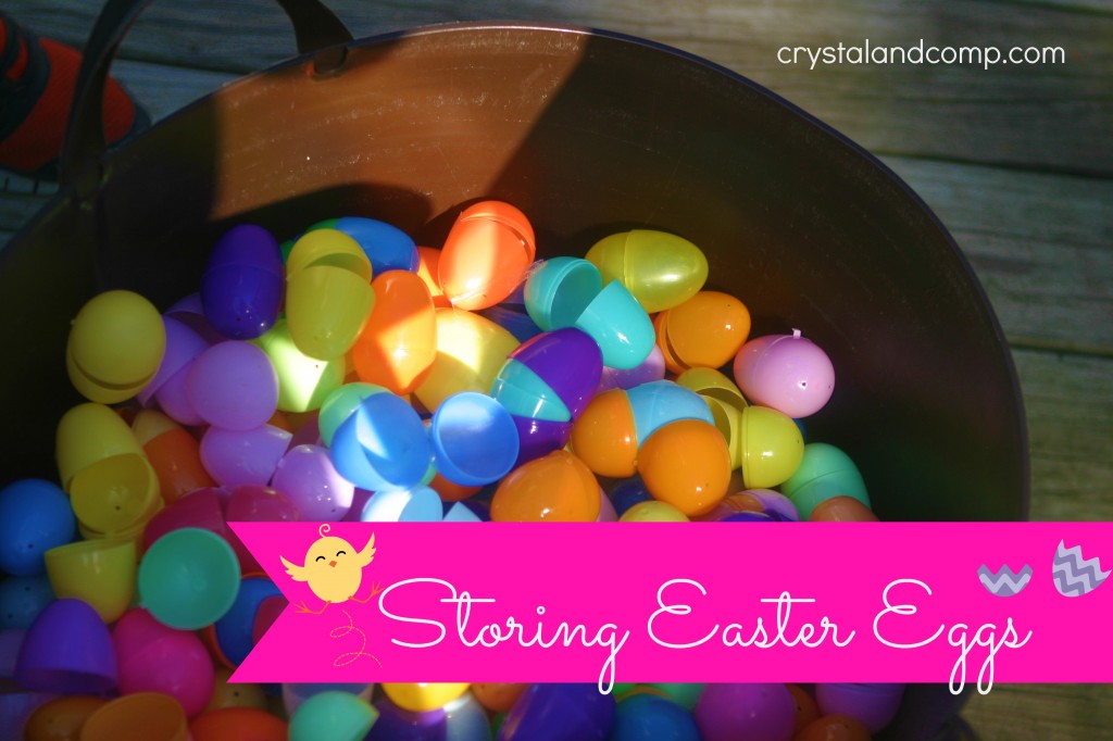 how to store plastic Easter eggs