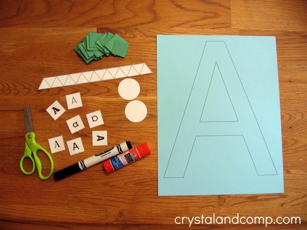 A is for alligator preschool craft (2) - crystalandcomp