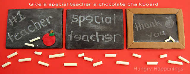 how to make a chocolate chalkboard with white chocolate chalk