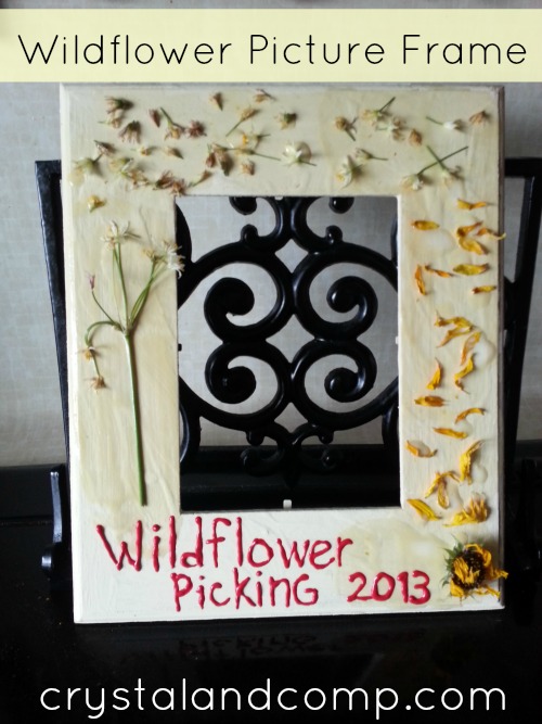Summer Activities for Kids:  Make a Wildflower Picture Frame