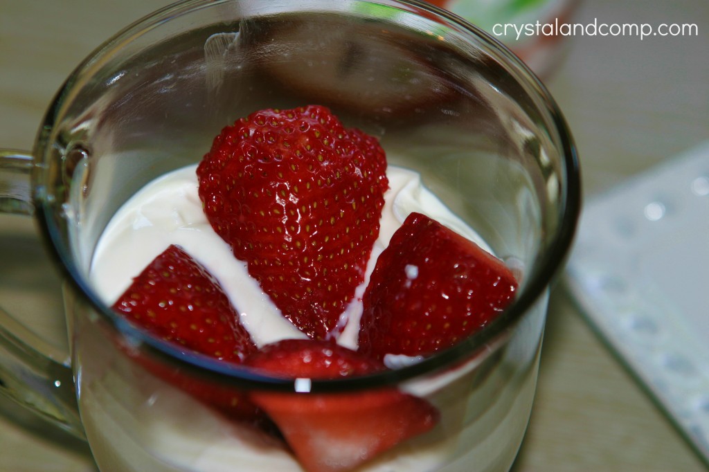 add strawberries to your parfait
