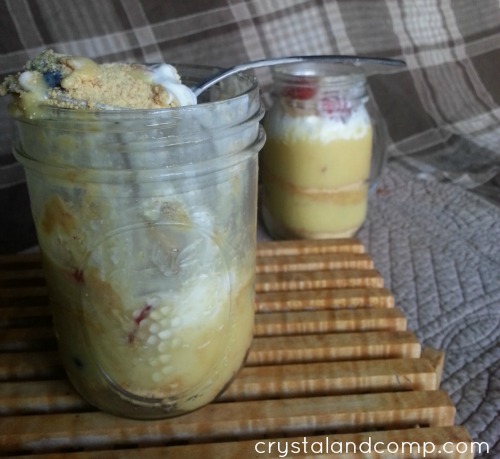 quick and easy activity for kids - layered pudding dessert