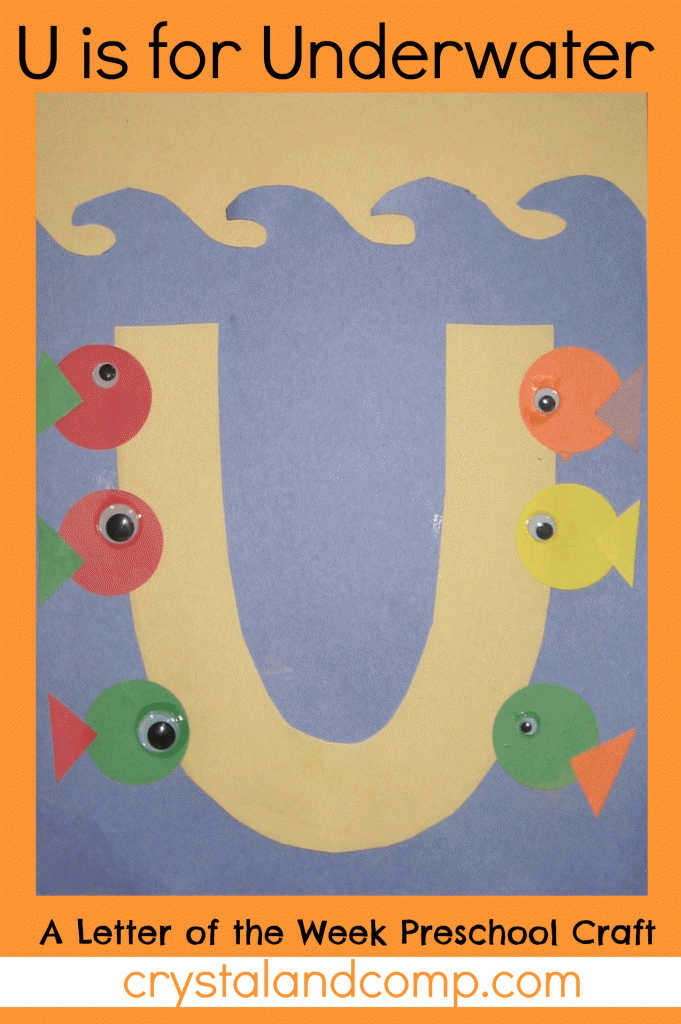 letter of the week preschool craft u is for underwater 