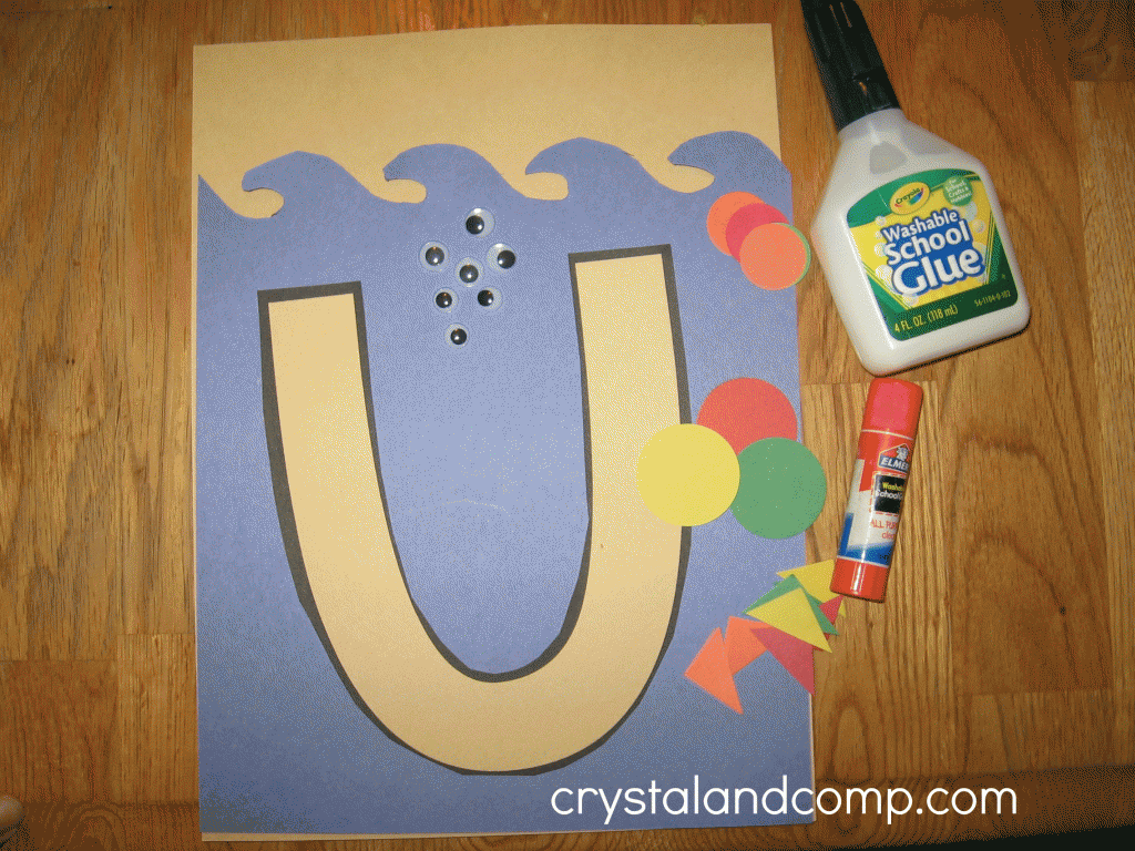 letter of the week preschool craft u is for underwater 