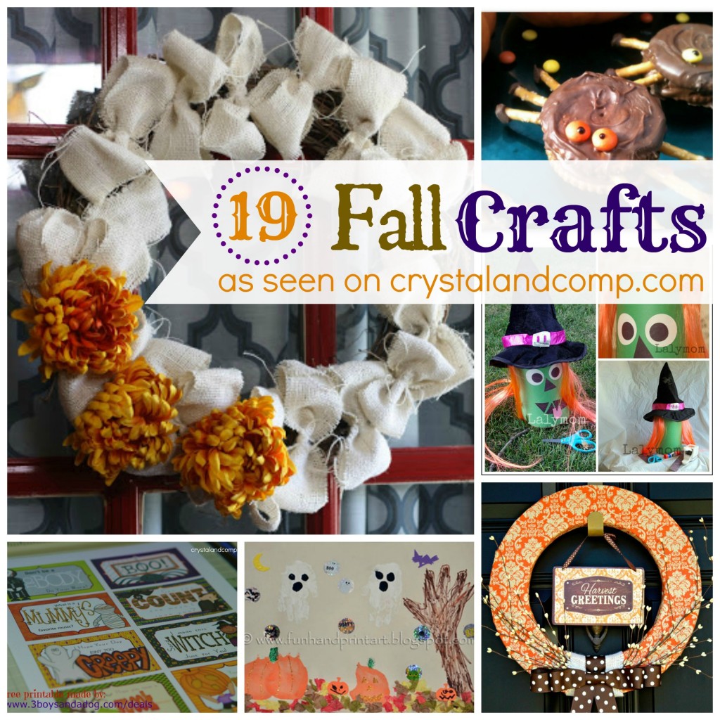 19 fall crafts from #crystalandcomp #fallcrafts