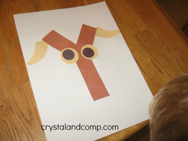 letter of the week crafts for preschoolers y is for yak